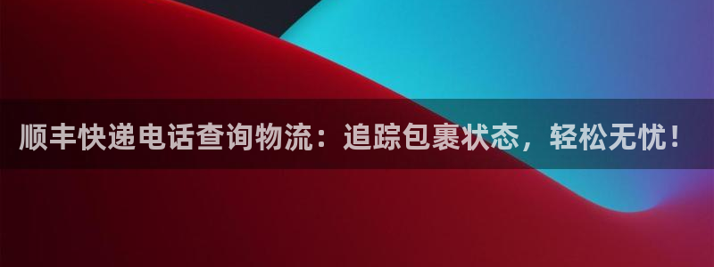 28圈充值金额随便：顺丰快递电话查询